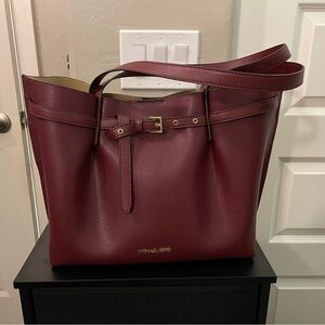Michael Kors large Emilia Tote -Dark Cherry
